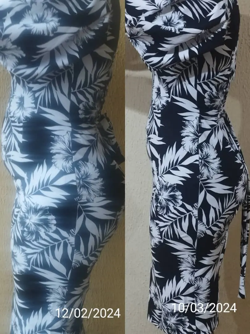 A member's before and after photos, side by side.